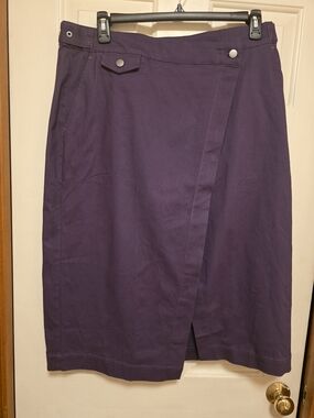 Wildfang The Essential Cotton Twill Utility Wrap Skirt